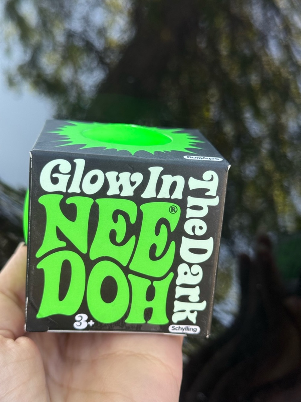 Needoh Glow In The Dark Stress Ball - Neon Green. New